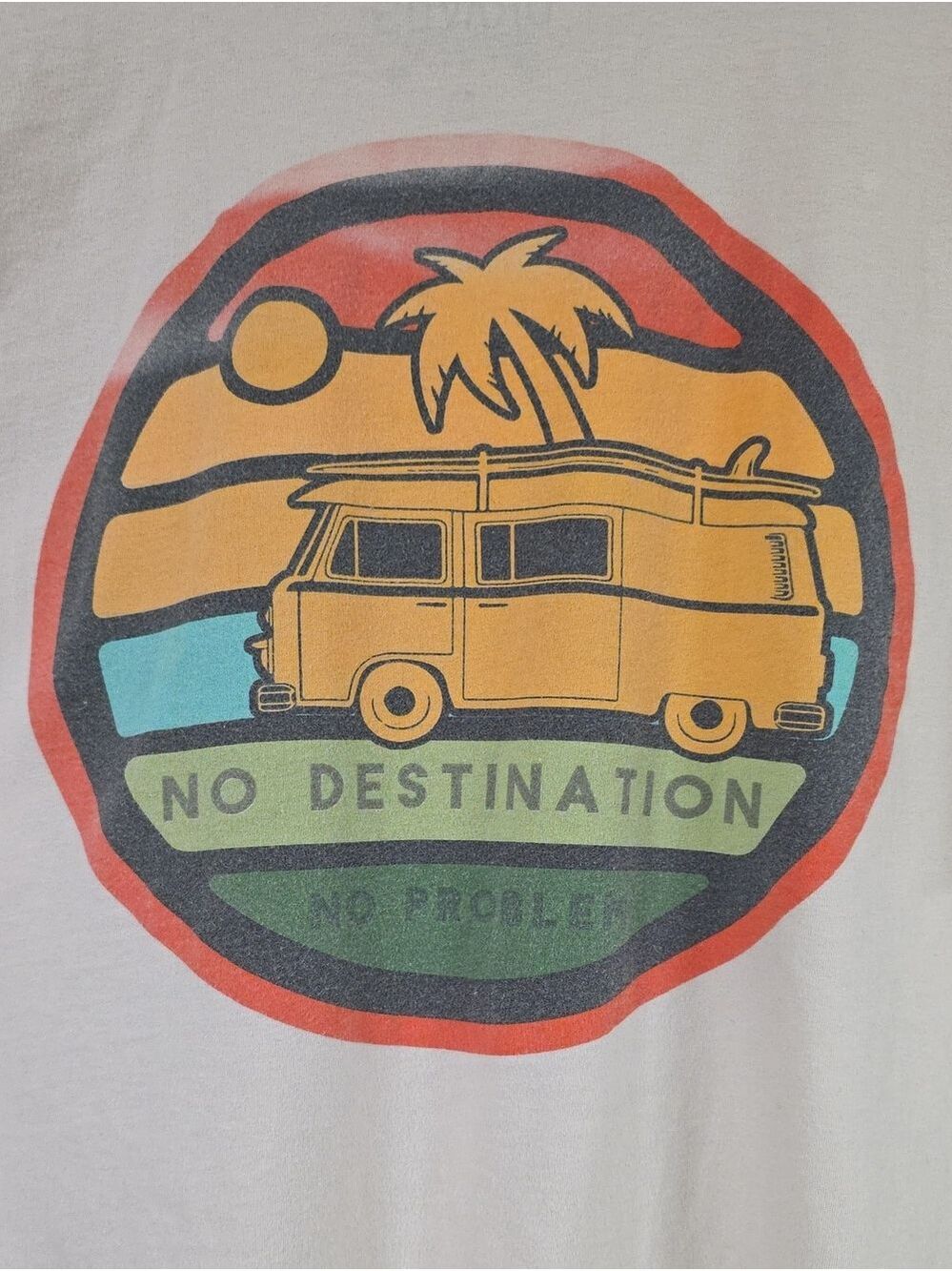 Dravus No Destination No Problem VW Van Short-Sleeve T-Shirt, Size M